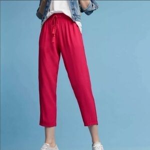 Anthropologie Barbiecore Harlyn Tristan Joggers Size XS